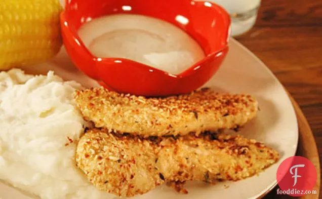 Oatmeal-Crusted Chicken Tenders