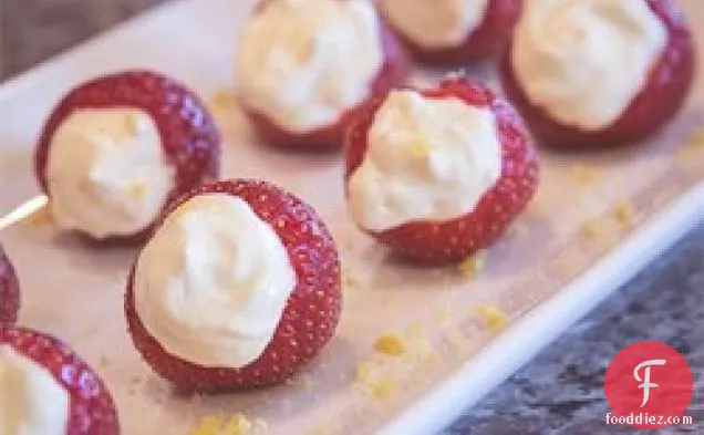 Strawberries + Simple & Crisp Orange-Infused Cream
