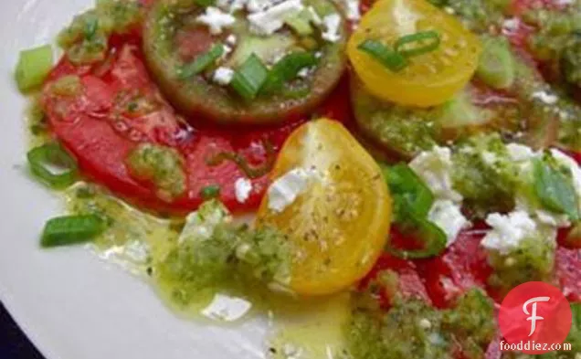 Tomato Salad With Salsa Verde Vinaigrette