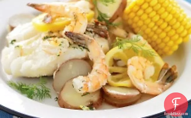 Grilled New England Seafood 