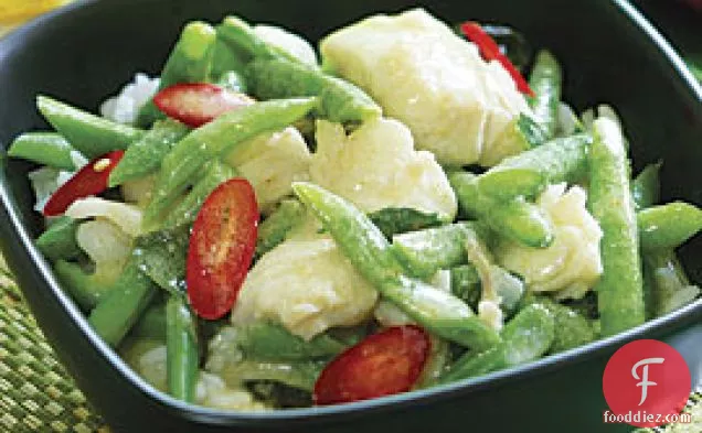 Green Curry With Cod & Green Beans