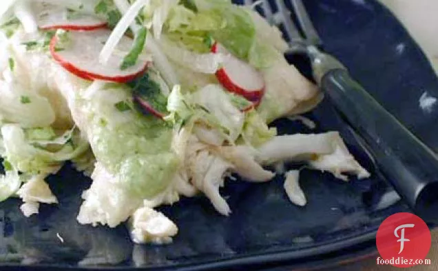 Green Enchiladas with Crab