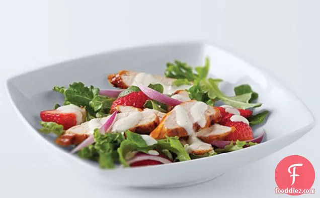BBQ Chicken & Fresh Strawberry Salad