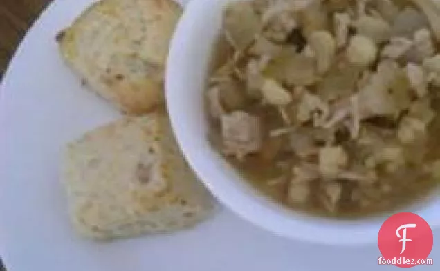 Slow Cooker Posole with Pork and Chicken