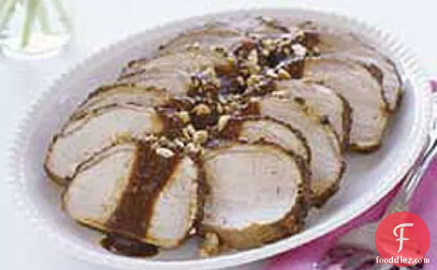 Pork Loin in Pasilla and Peanut Sauce