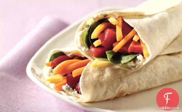 Wrapped Veggie Sandwich