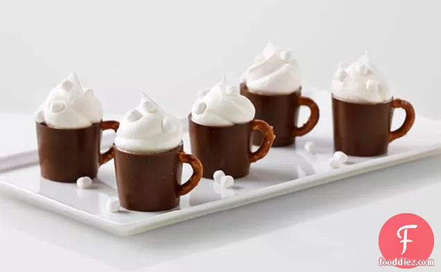 Reduced-Sugar Hot Cocoa Pudding Mugs