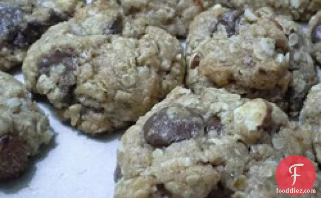 Soft Oatmeal Coconut Chocolate Chip Cookies