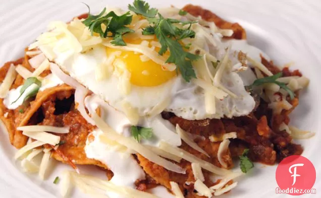 Chilaquiles With Salsa And Eggs