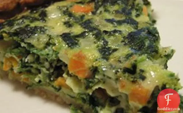 Spinach and Carrot Quiche