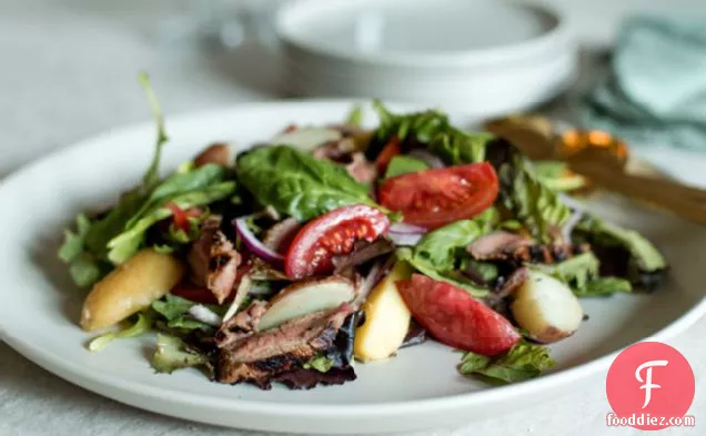 Grilled Meat and Potatoes Salad