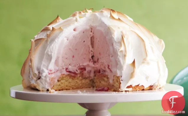 Strawberry Shortcake Baked Alaskan