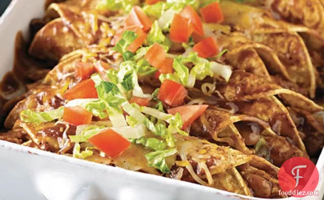 Easy BBQ Chicken Enchiladas