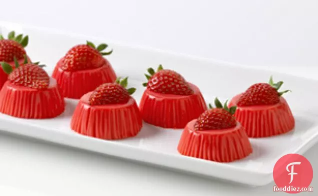 Reduced Sugar Strawberry-Yogurt Bites