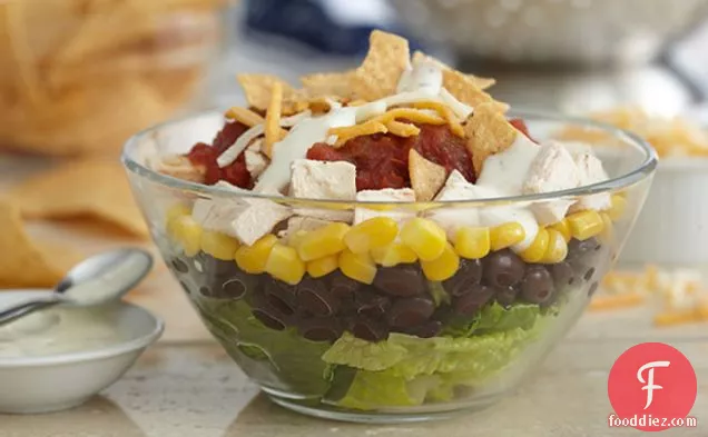 Simple Layered Fiesta Salad