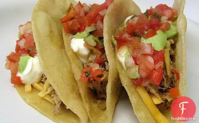 अनानास और ग्रीन चिली पोर्क टैकोस