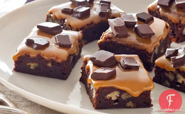 Chocolate Bliss-Caramel Brownies