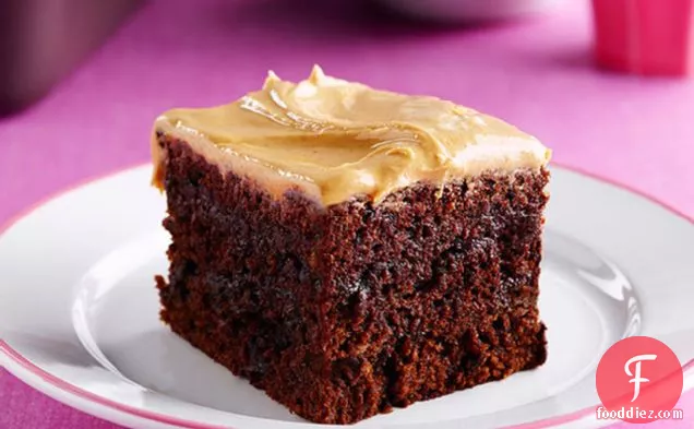Double Chocolate-Peanut Butter Snacking Cake