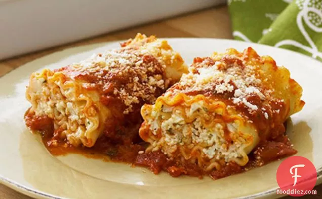 Cheese Lovers Pasta Roll Ups