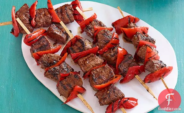 Beef & Red Pepper Kabobs