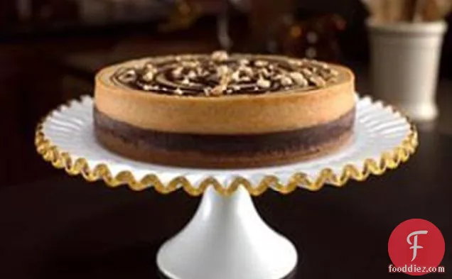 Sandra Leeâ€™s Chocolate Peanut Butter Cheesecake