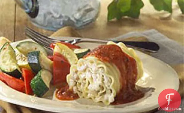 Microwaved Lasagna Rolls