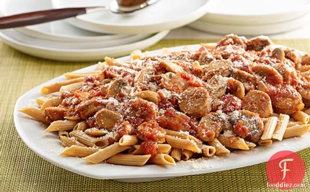 Spicy Sausage Penne Pasta