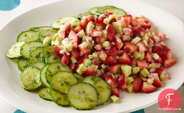 Strawberry, Cucumber & Mint Salad