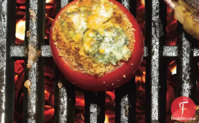 Blue Cheese-crusted Tomatoes