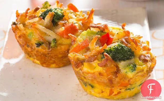 Cheesy Egg and Veggie Cups