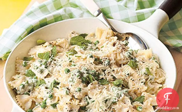 Farfalle with Ricotta, Mint and Peas