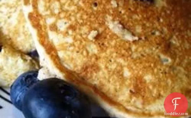 Mom's Oatmeal Blueberry Pancakes