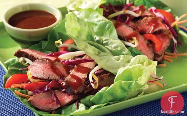 Teriyaki Steak Lettuce Wraps