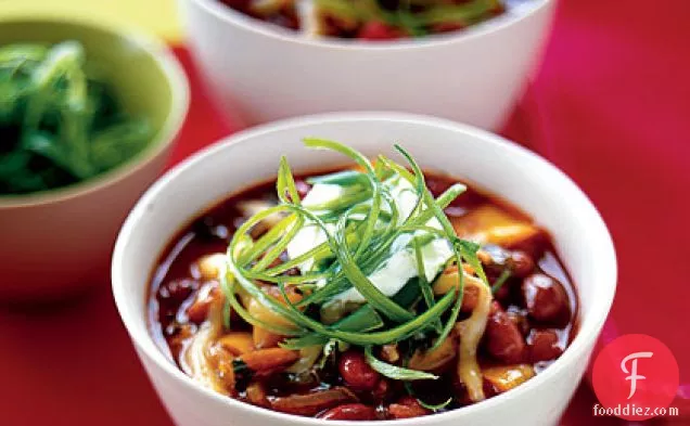 Red Bean and Poblano Chili