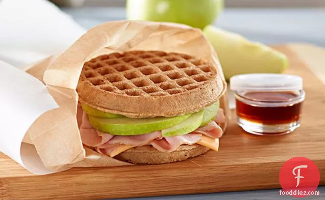 Apple-Waffle Sandwich