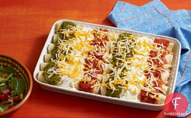 Tri-Color Enchiladas