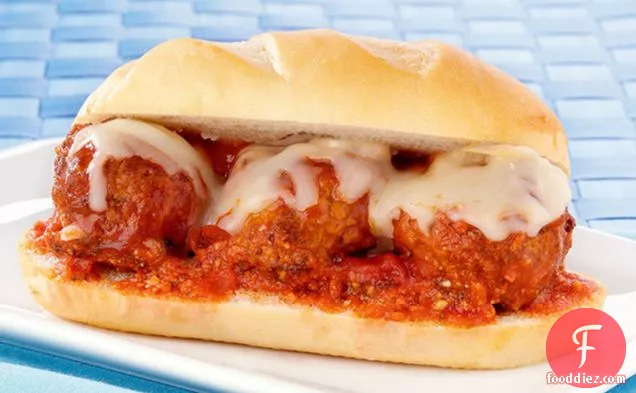 Meatball Sandwich with Cheese