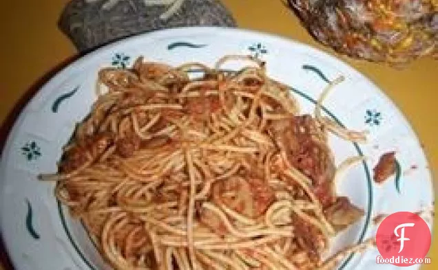 Bacon and Mushroom Spaghetti