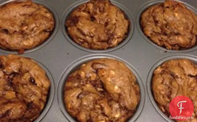 Eggless Peanut Butter Chocolate Muffins