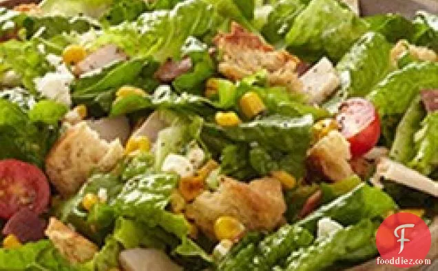 Club Sandwich Salad with Corn and Feta