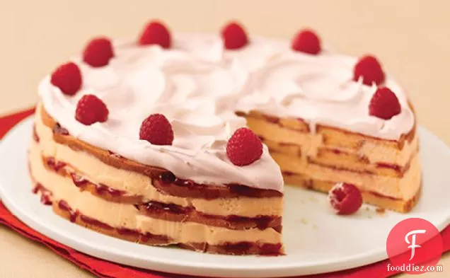 White Chocolate-Raspberry Trifle Cake