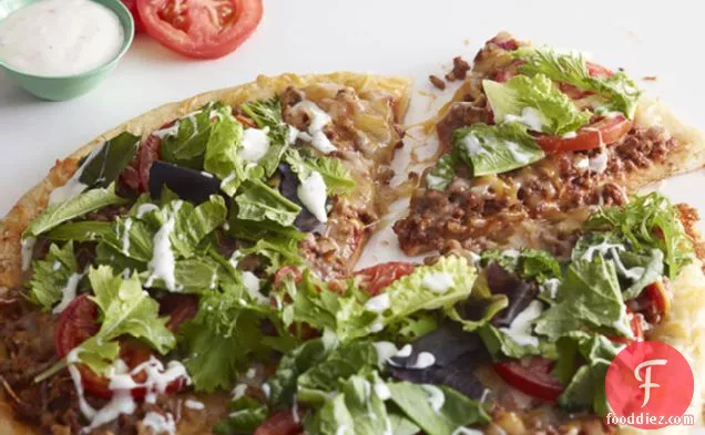 Salad-Topped Taco Pizza