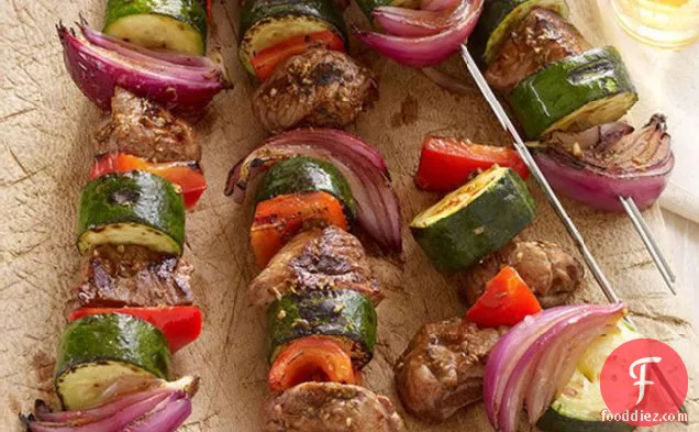 Vegetable & Lamb Kabobs