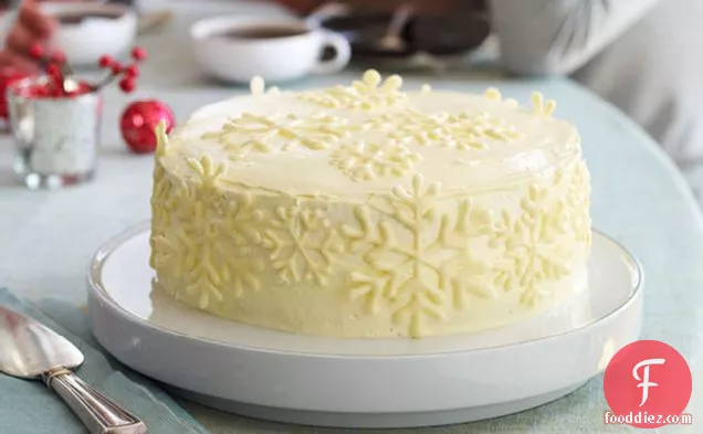 Vanilla Snowflake Cake