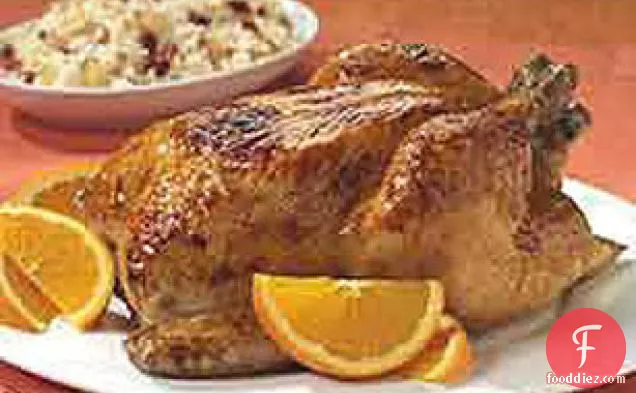 Honey-Roasted Chicken with Orange-Scented Rice