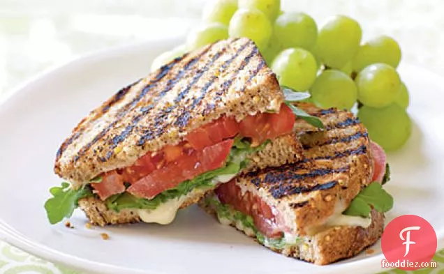 Grilled Tomato and Brie Sandwiches