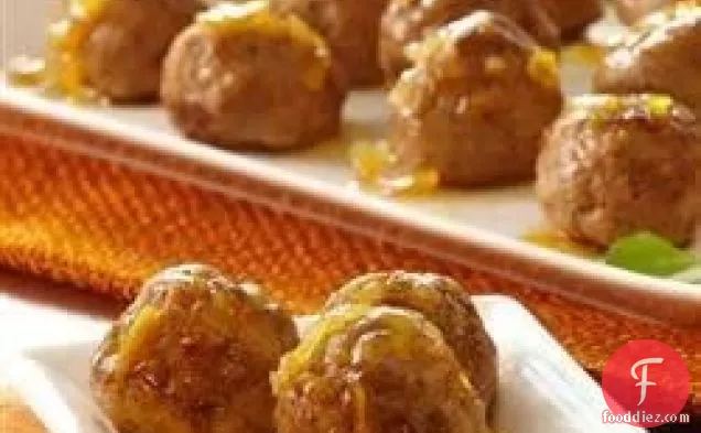 Orange Glazed Turkey Meatballs