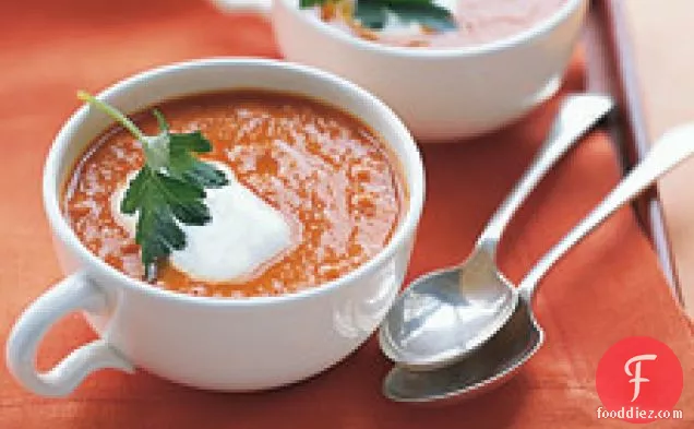Spiced Chickpea And Tomato Soup