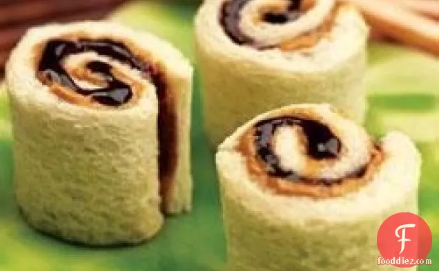 Peanut Butter and Jelly Sushi Rolls