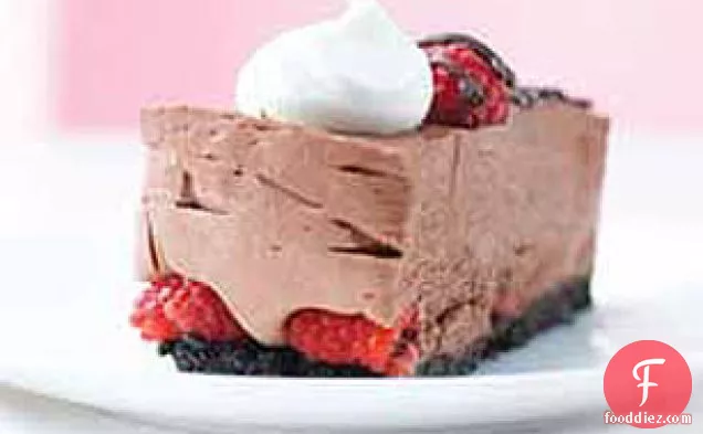 चॉकलेट-रास्पबेरी मूस केक